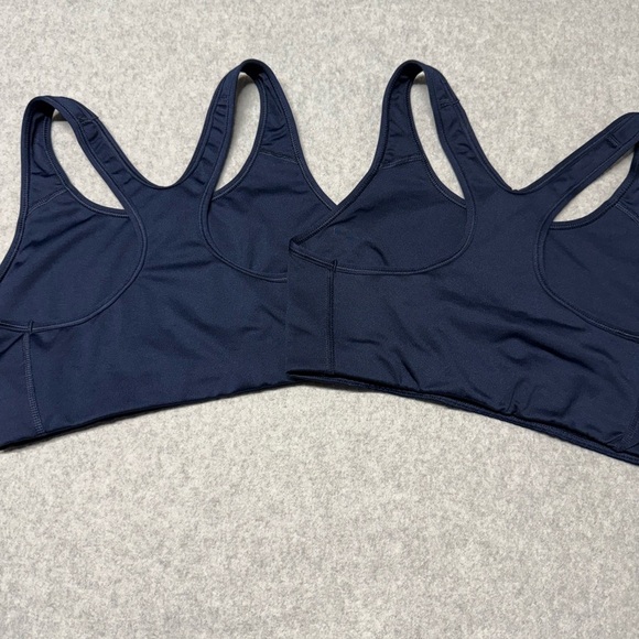 2 Nike Sports Bra Women’s Training Medium Navy Blue Collegiate Team issued - Picture 6 of 6
